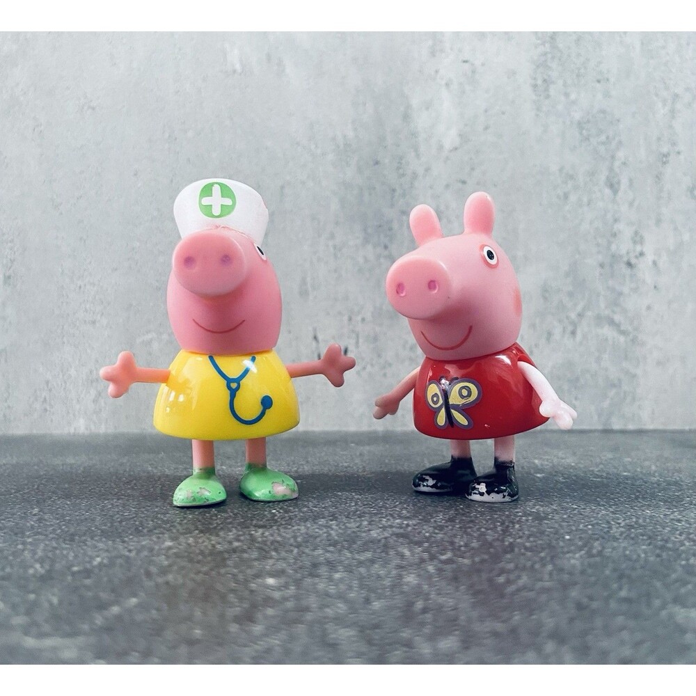 Peppa Pig Figures Replacement Lot Peppa Pig Nurse Doctor Medical Toy Figures